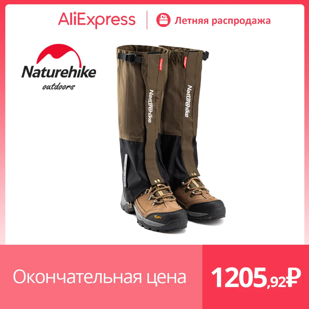 Naturehike Man Waterproof Nylon leg Gaiters woman hiking skiing snow climbing outdoor shoes cover hunting foot gaiter NH20HJ011