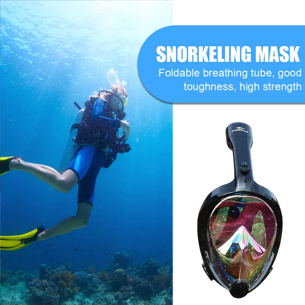 

Full Face Camera Diving Goggles Removable Earplug Underwater Swim Glasses Bracket Breathing Separation Safe Swimming Accessories