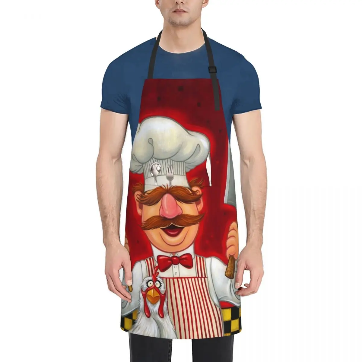 Шведский фартук шеф-повара и курица женский водонепроницаемый кухонный для