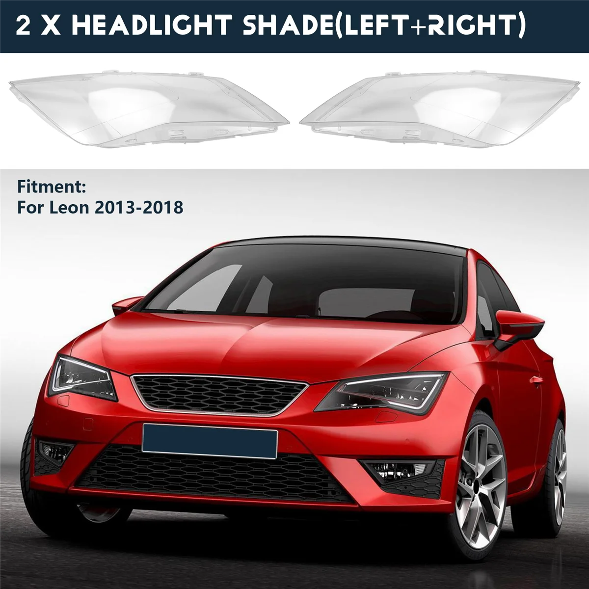 Крышка для автомобильного налобного фонаря Seat Leon 2013-2018 оболочка передней фары