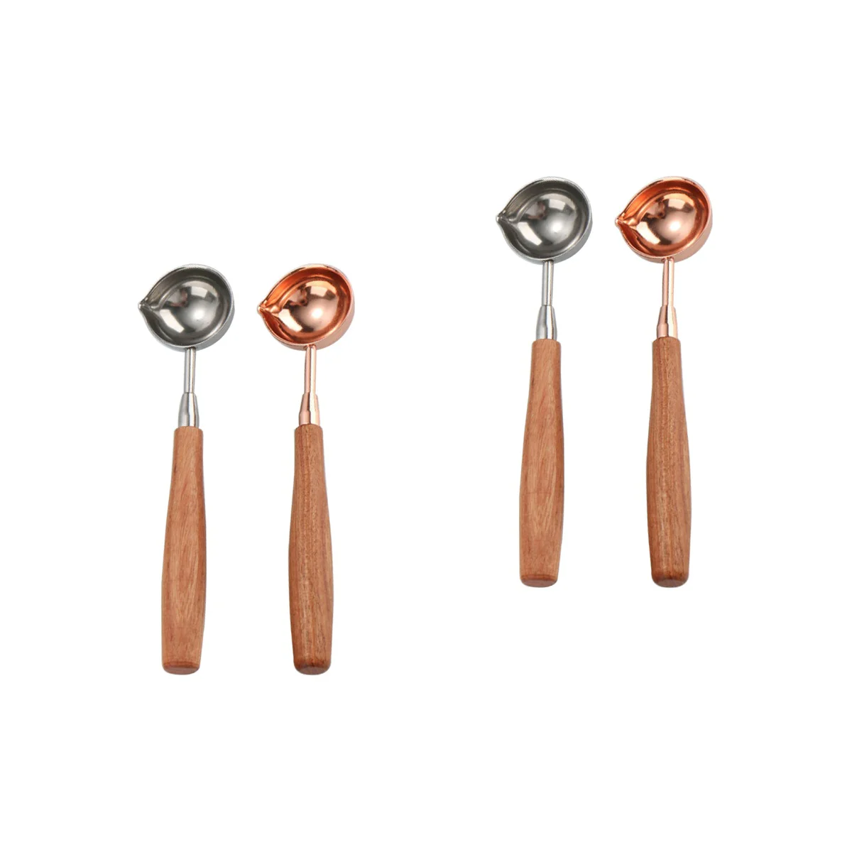 

4 Powder Spoons Coffee Measure Scoops Measuring Spoons Handle Measuring Spoons