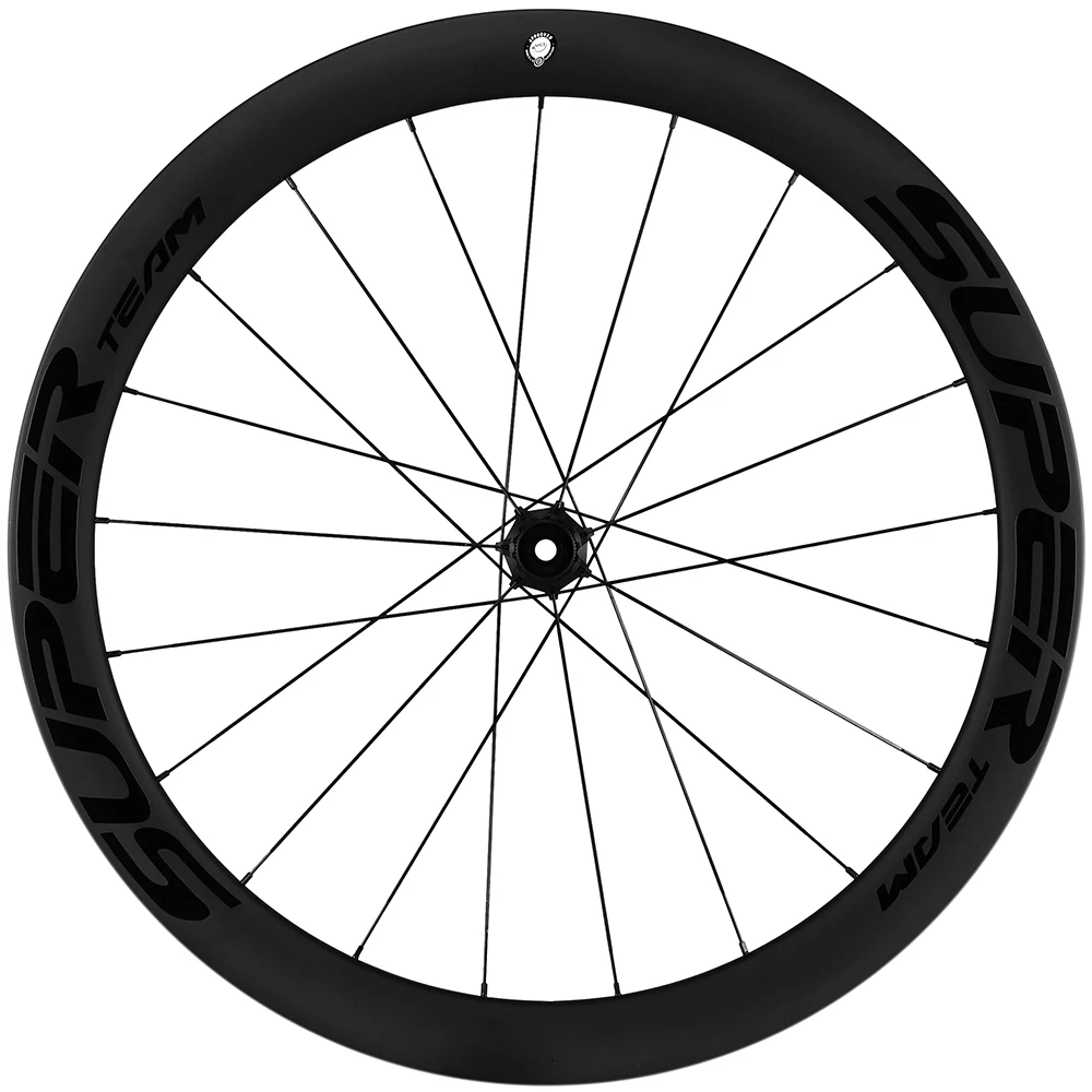 Фото SUPERTEAM 700C Карбоновая колесная пара дисковых тормозов UCI Качественный карбоновый обод Бескамерные/Клинчерные колеса для шоссейного велосипеда HG/XDR №2