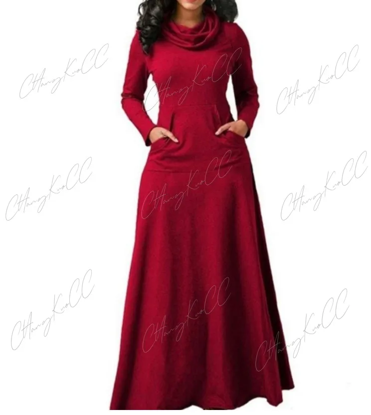 Средневековая Повседневная Женская одежда осеннее платье макси с длинным