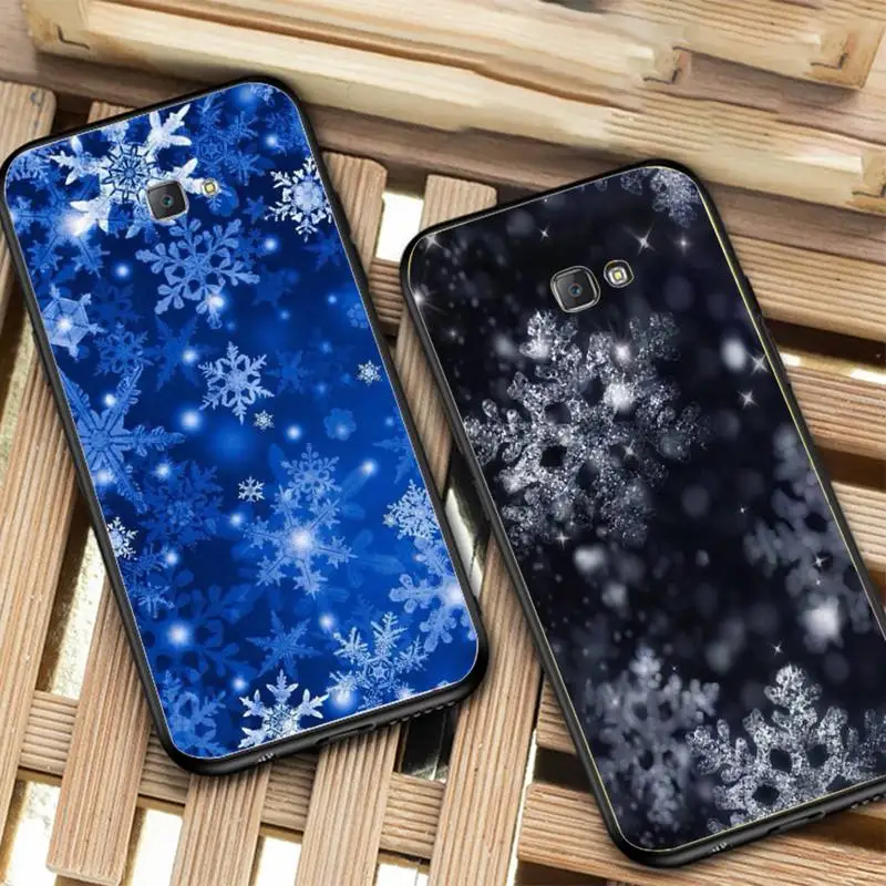 

Winter Snowflakes Phone Case for Samsung J 2 3 4 5 6 7 8 prime plus 2018 2017 2016 core
