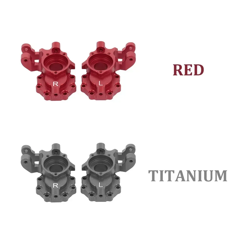 Черный серебристый алюминиевый передний поворотный кулак для радиоуправляемого