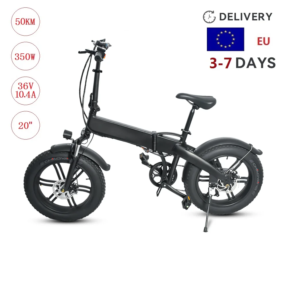 

CAMORO H20 Fast Shipping Poland Warehouse 20Inch Fat Tires Folding 36V 10AH 7 Speed Electric Bicycle E Bike Ebike For Adult