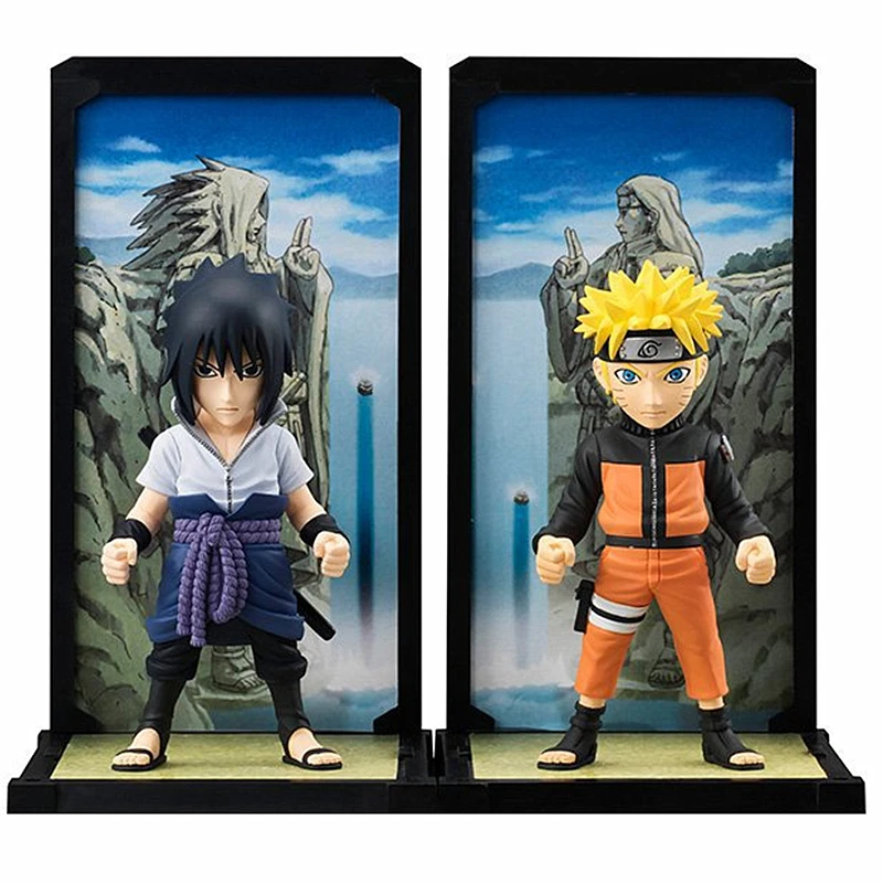 

9Cm Anime Naruto Action Figures Q Version Uzumaki Naruto Uchiha Sasuke Figure PVC Decoration Collection Model Doll Kids Toy Gift