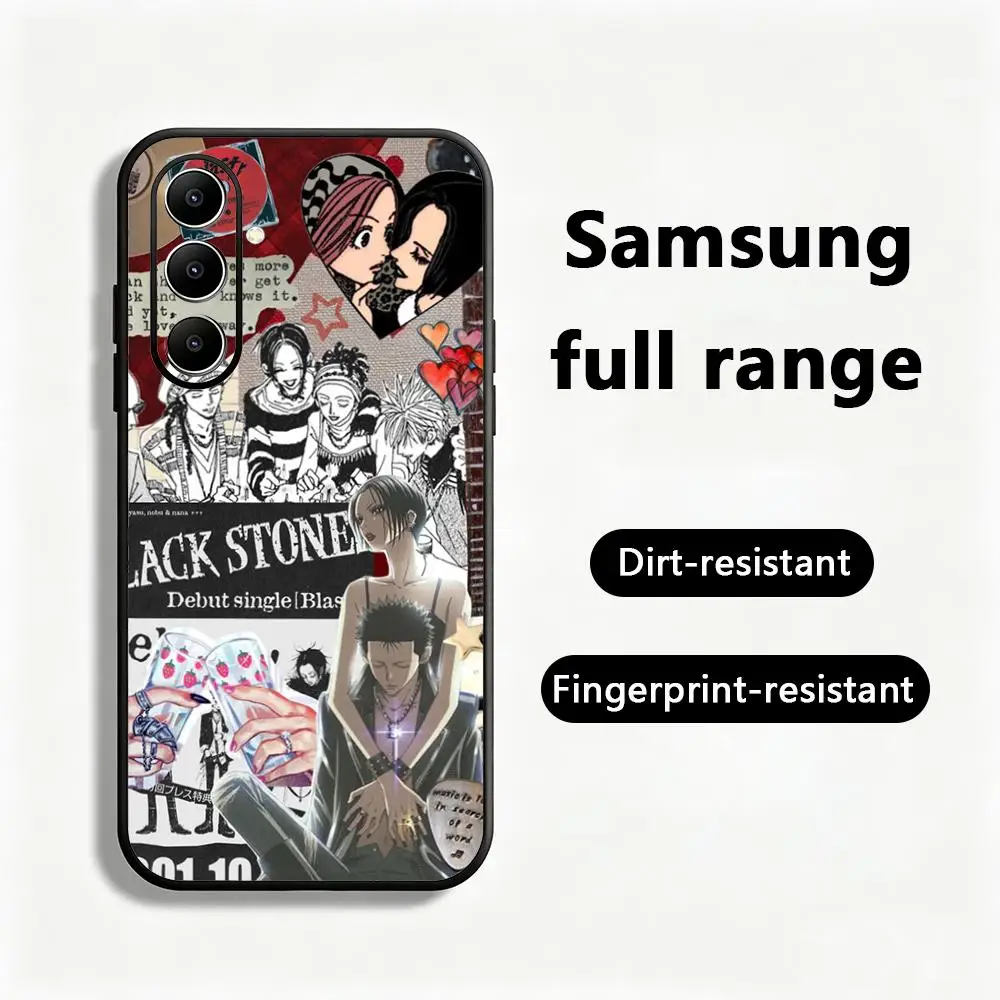 Фото Модный чехол для телефона с дизайном аниме-девушки Нана для Samsung Galaxy S26 S25 S24 S23 S22 S21 S20 Plus Ultra Note20, мягкий, черный №2