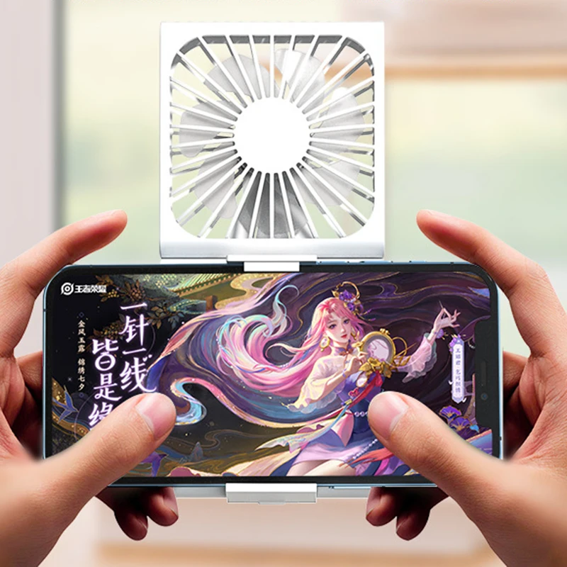 

Folding Mini Usb Handheld Small Fan with Mobile Power Ultra-thin Game Folding Hanging Neck Fan Xiaomi IPhone Universal Fan