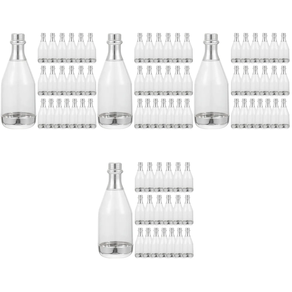 

Коробки, конфеты, бутылки для шампанского, подарки для вечерние ринки, свадьбы, мини-бутылки, коробки, конфеты, конфеты, подарки, серебряные с...