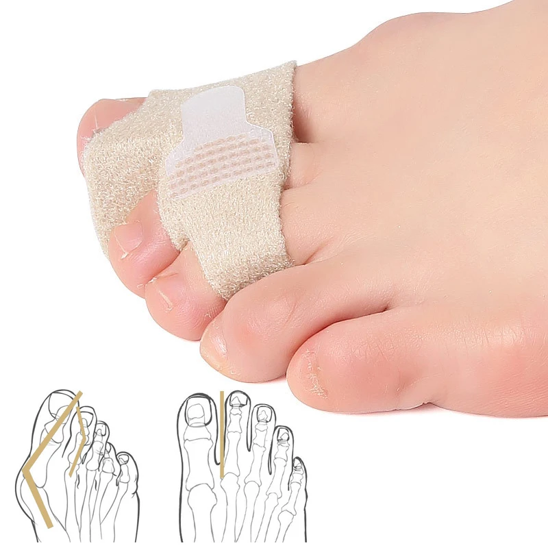 

4-1PCS Foot Care Tool Nylon Latex Toe Finger Straightener Toe Hallux Valgus Corrector Bandage Toe Separator Splint Stretcher