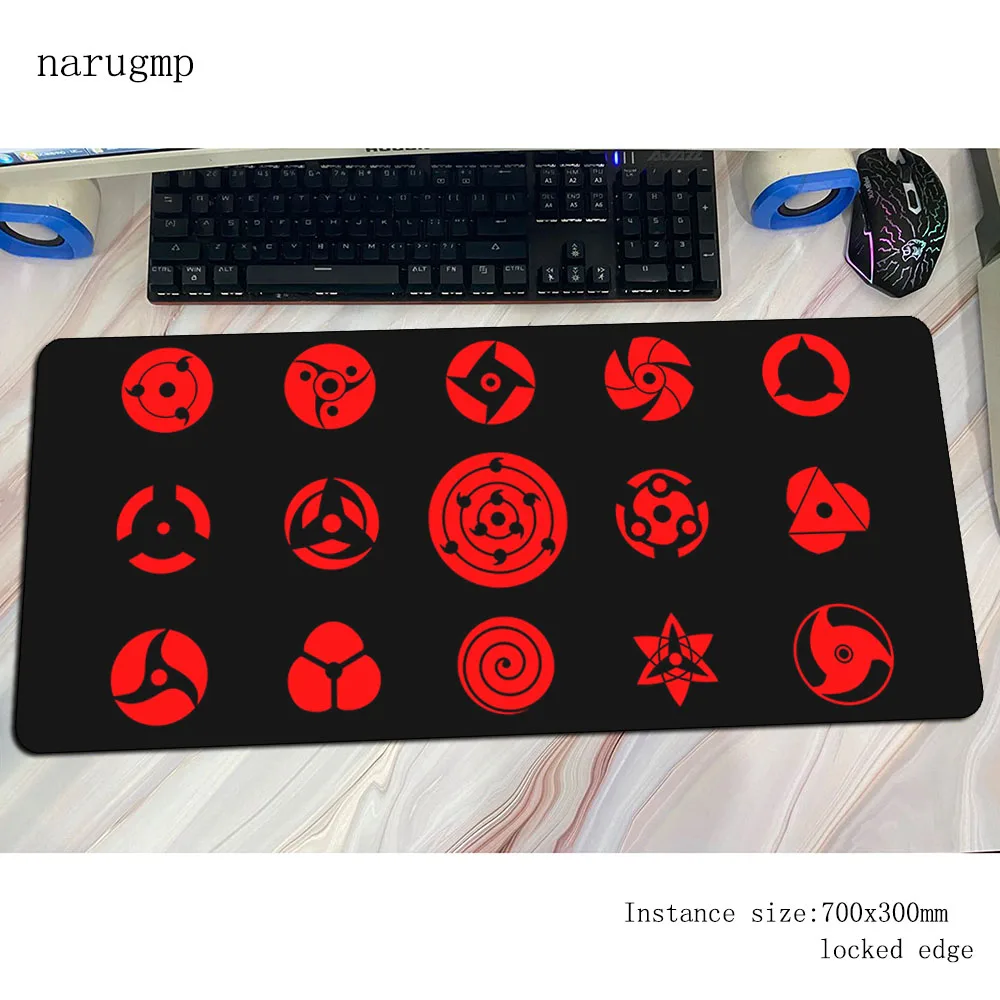 Sharingan Mouse Pad 90x40mm Mousepads Locrkand Gamer Gaming Mousepad High Quality Pads Keyboard Pc