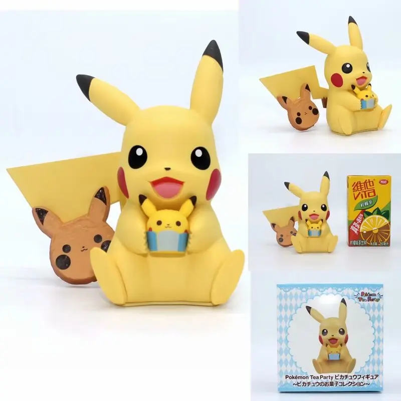 Q-version Pokemon Simple Котон Пикачу торт выпечка в коробке Милая ручная модель настольное украшение автомобиля