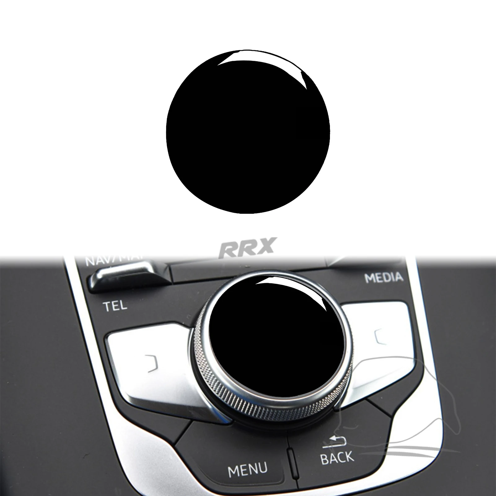 

Для Audi A3 S3 8V 2014-2019автомобильные аксессуары из кованого углеродного волокна, внутренняя центральная консоль, мультимедийная ручка, накладка, модификация наклейки