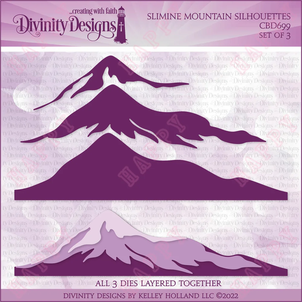 

2022 Explosive Models Hot Slimline Mountain Silhouettes Cut Die Scrapbook Diy Decoration Paper Craft Knife Album Card Handmade