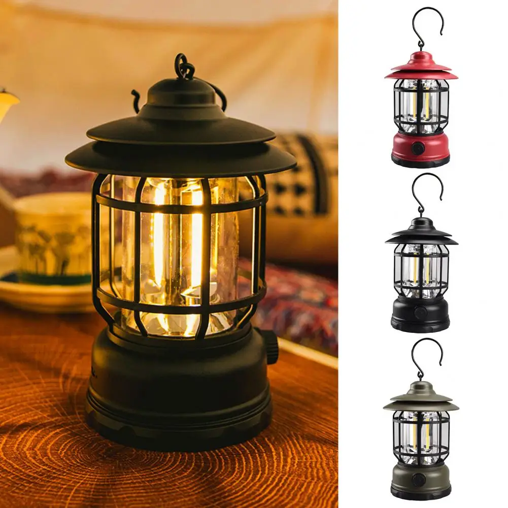 

Convenient Camping Light Handheld Rechargeable Frosted Texture Garden Yard Patio Lamp Camping Lantern Illumination