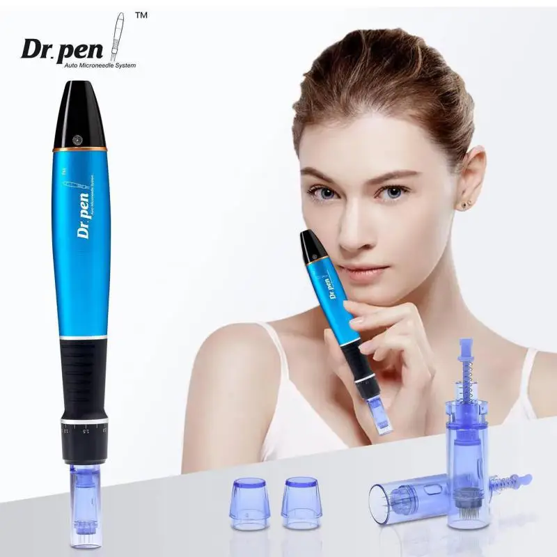 Dr Pen Ultima A1 Wireless Microneedling Pen with 12Pcs Cartidges Kit Derma Pen Auto Micro Needles Mesotherapy Skin Care Device