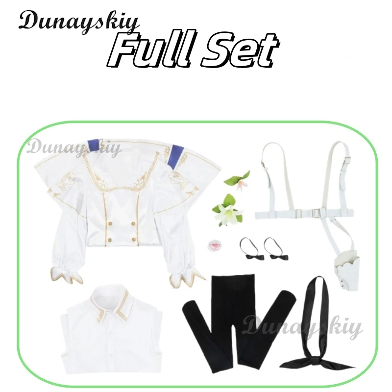 Аниме игра синий архив косплей Кириудзи Нагиса белое платье крыло для женщин и