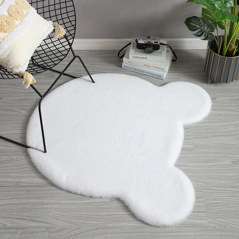 

Cute Bear Rug Super Soft Carpet Indoor Modern Living Room Bedroom Antiskid Rug Non-slip Mat Gray White Brown Doormat