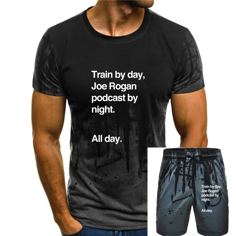 

Day Night T Shirt Train By Day Joe Rogan Podcast By Night All Day Nick Diaz Helvetica T-Shirt Short Sleeve Tee Shirt Tshirt