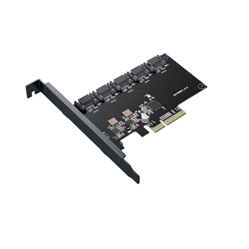 

PCIE To 5 Port SATA3.0 Card 6Gps Computer Desktop Chassis Adapter Card Solid State Mechanical Hard Disk Adapter Box