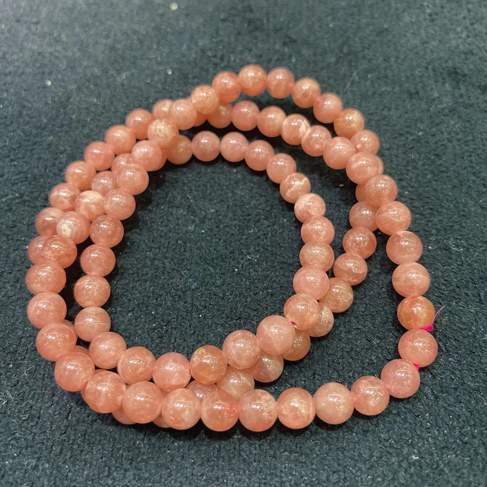 

6mm Good Quality Natural Rhodochrosite Crystal Healing Gemstone Bead Bracelet For Women Man Jewelry Gift