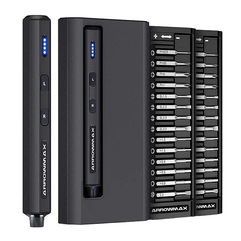 

Набор аккумуляторных отверток ARROWMAX SES MINI Black 28 в 1