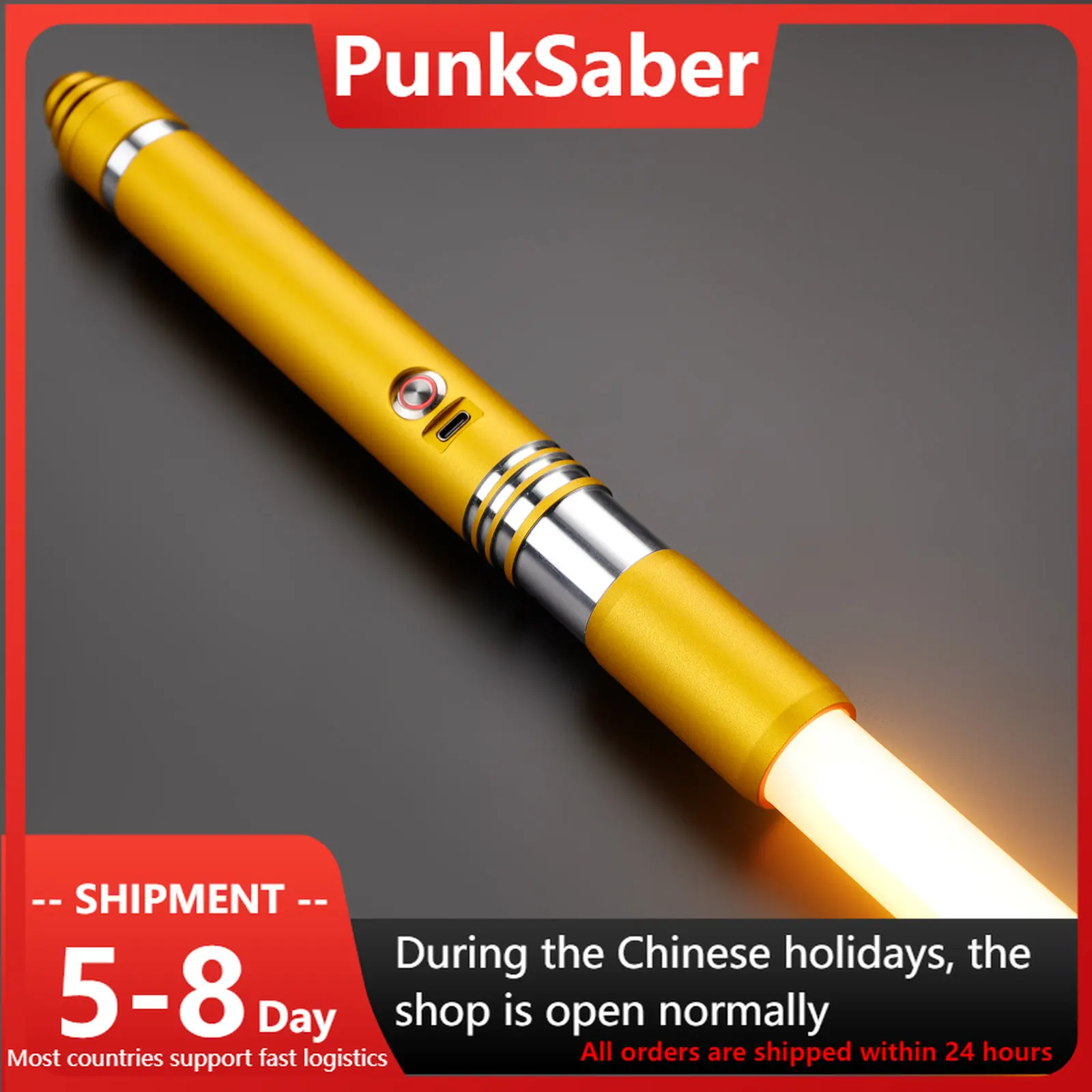 

PUNKSABER Lightsaber Metal Hilt Light-Up Cosplay Dueling Laser Sword 12 Sounds Smooth Swing 12 RGB Xenopixel Light Saber De Luz