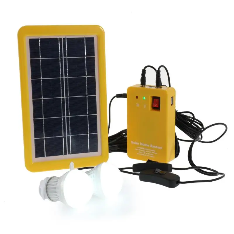 Комплект аварийного освещения на солнечной панели мощностью 3 Вт солнечный