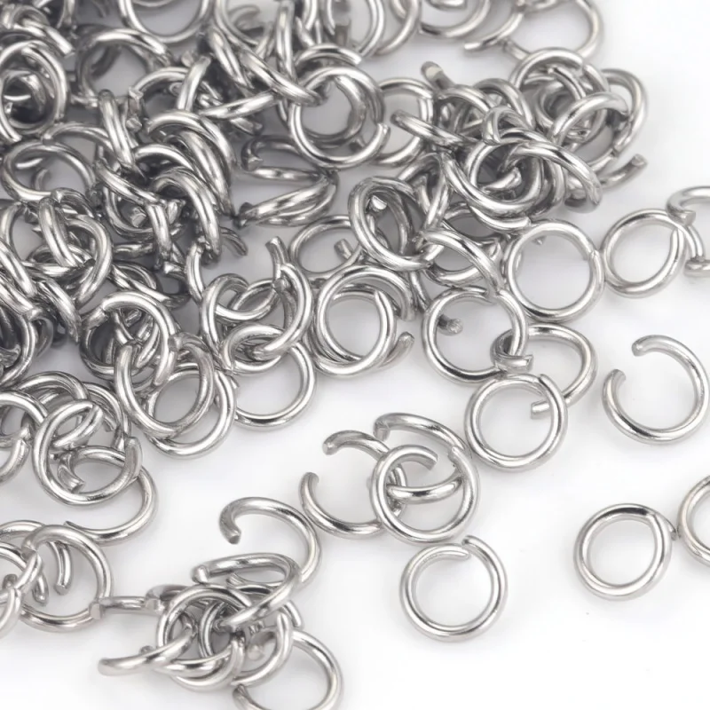 

200pcs Stainless Steel Open Jump Rings For Jewelry Making Supplies DIY Double Loops Split Rings Connectors For Jewelry Findings