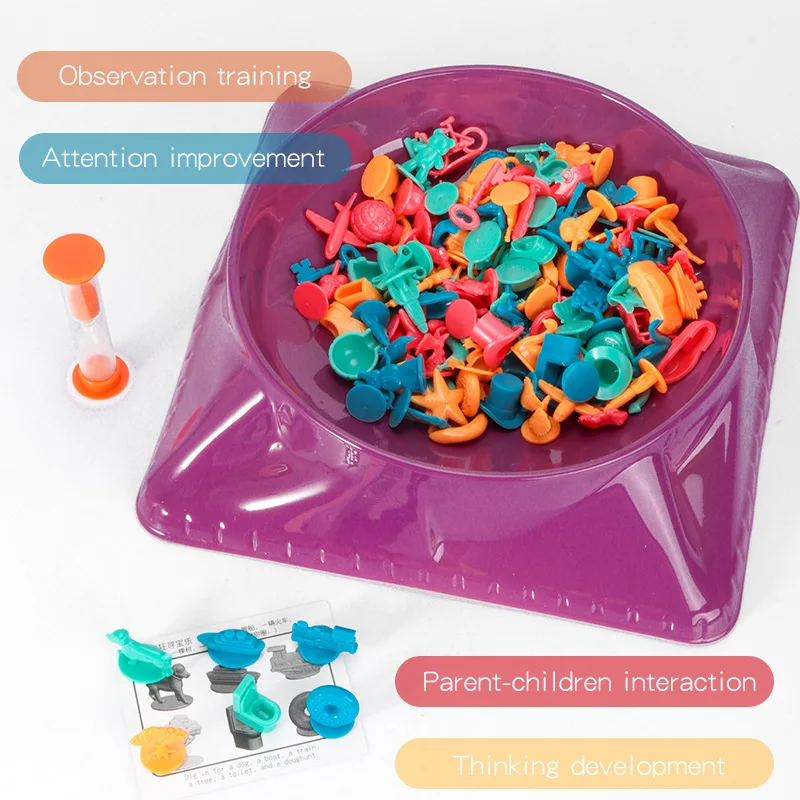 

2023 Treasure Hunt Toys Logical Thinking Color Recognition Parent-Child Child Early Education Family Party Board Game
