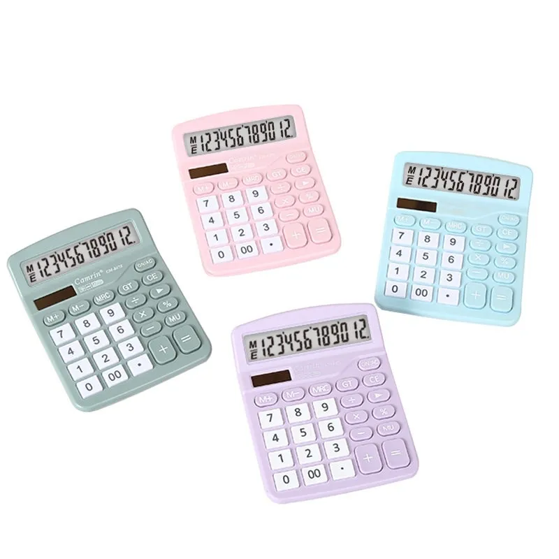 

12 Digits Electronic Calculator Large Screen Desktop Calculators Home Office School Study Calculators Financial Accounting Tools