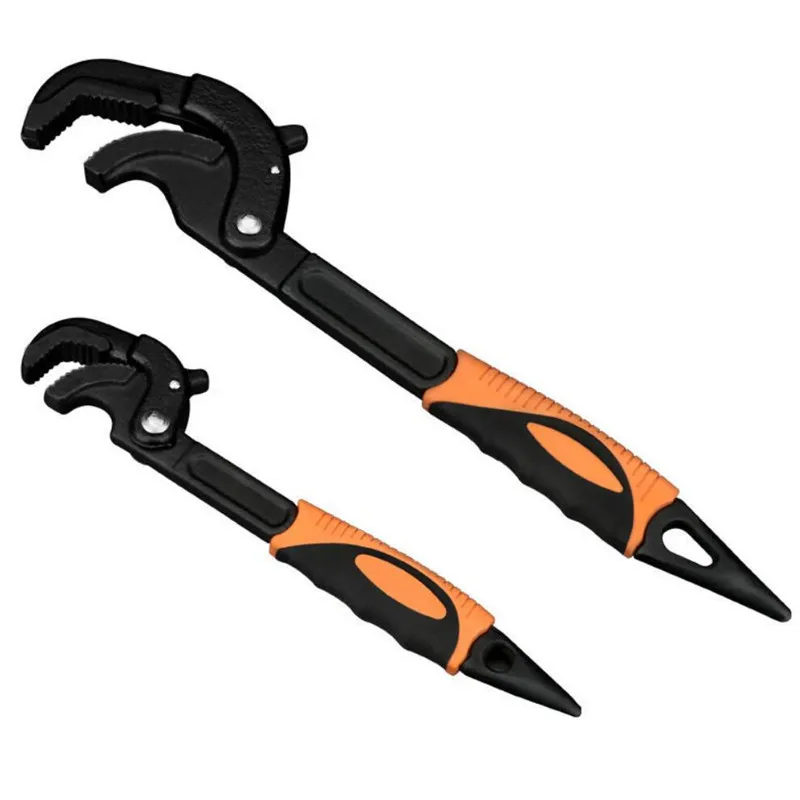 

High-carbon Steel Universal Key Pipe Wrench 14-30mm 30-60mm Open End Spanner Set Snap N Grip Tool Plumber Multifunc Hand Tool