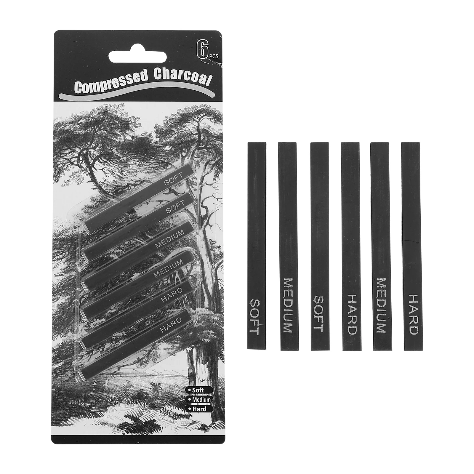 

Charcoal Sticks Compressed Sketch Drawing Vine Willow Charcoals Artist Shading Stick Painting Supplies Painter Sketching Student