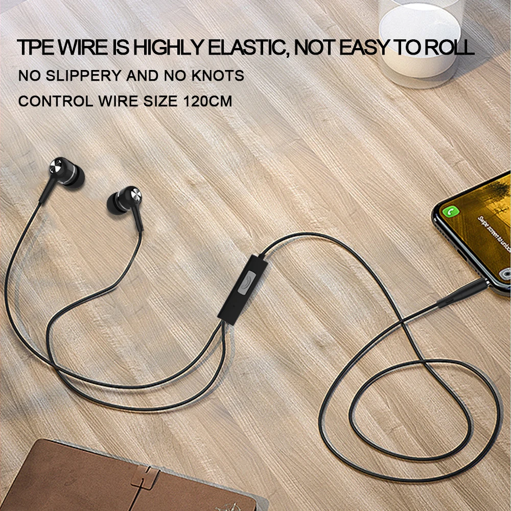 Проводные наушники с шумоподавлением стереонаушники-вкладыши басовая