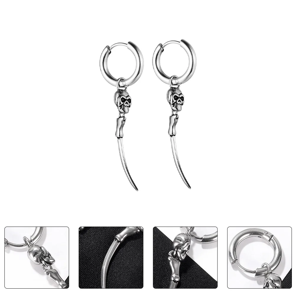 

1 Pair of Fashionable Earrings Hip-hop Style Earrings Men Earrings for Daily Life Men Party Male