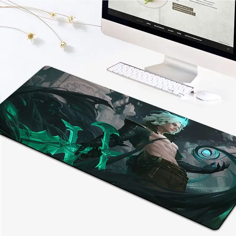 

Viego League of Legends Lockedge Keyboard Mat Table Mat Students Gamer Desktop Mousepad Gaming Mouse Pad for Teen Girls Bedroom