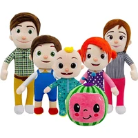6 pcslot cocomeloe plush toys cartoon family jojo sister brother mom and dad doll kids gift