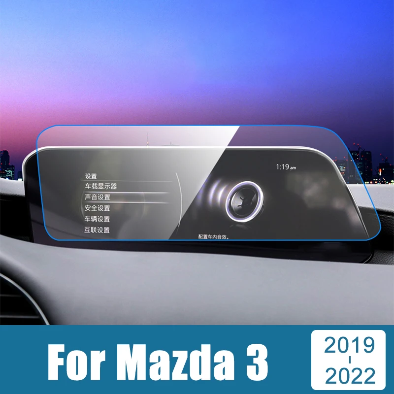 For Mazda 3 BP Axela CX-30 CX30 2019-2022 LHD Tempered Glass Car Navigation Protector Film Dashboard Monitor Screen Stickers