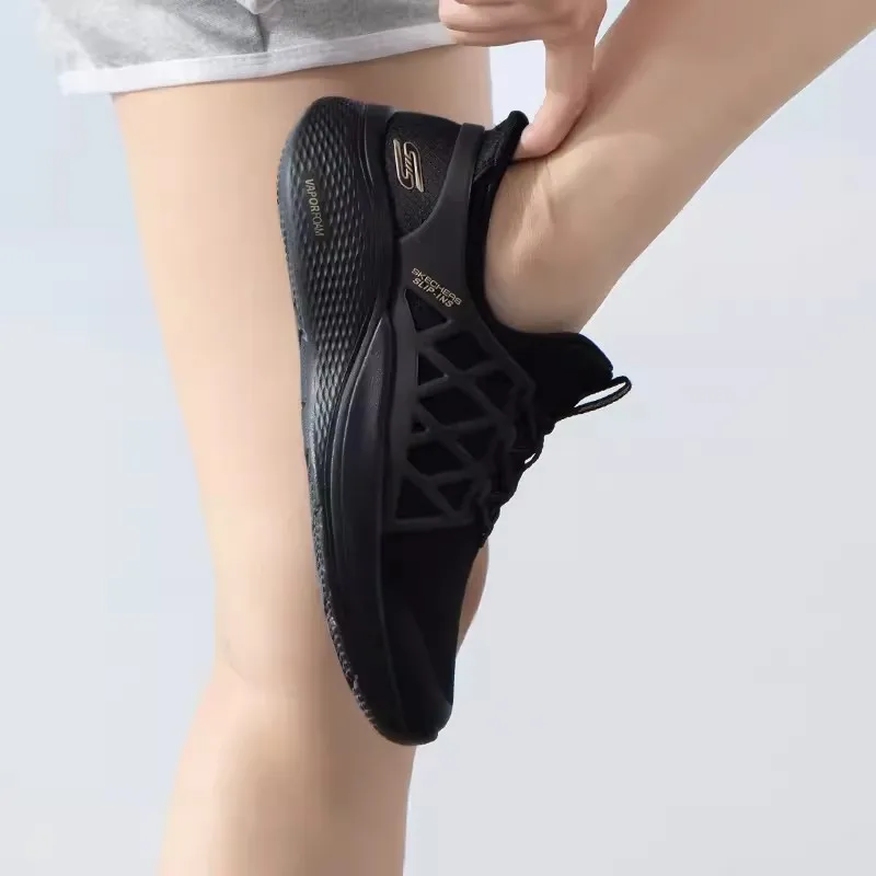 Skechers Женская спортивная обувь Летняя новая модная дышащая повседневная Легкая