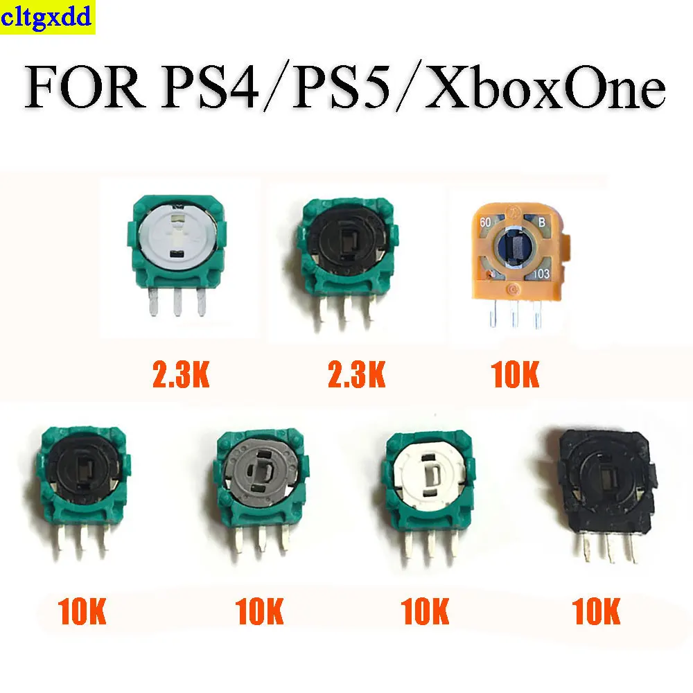 

10pcs 3D analog shaft resistance potentiometer, suitable for PS4/PS5/Xbox one/Xbox 360 controller 3D analog joystick microswitch