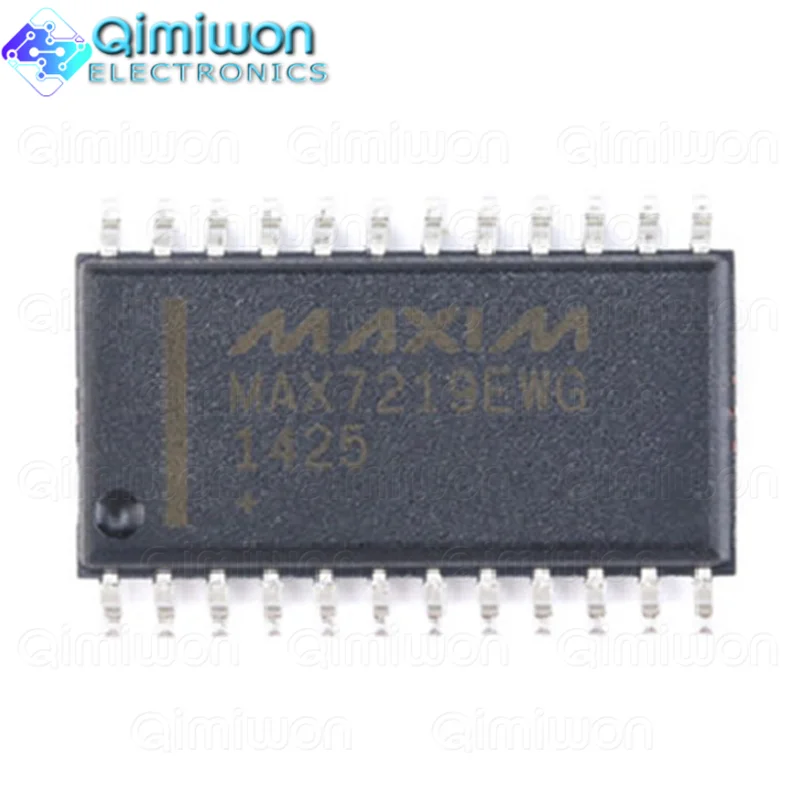 

10pcs MAX7219EWG SOIC-24 LED Driver Chip 8-Digit SPI Interface