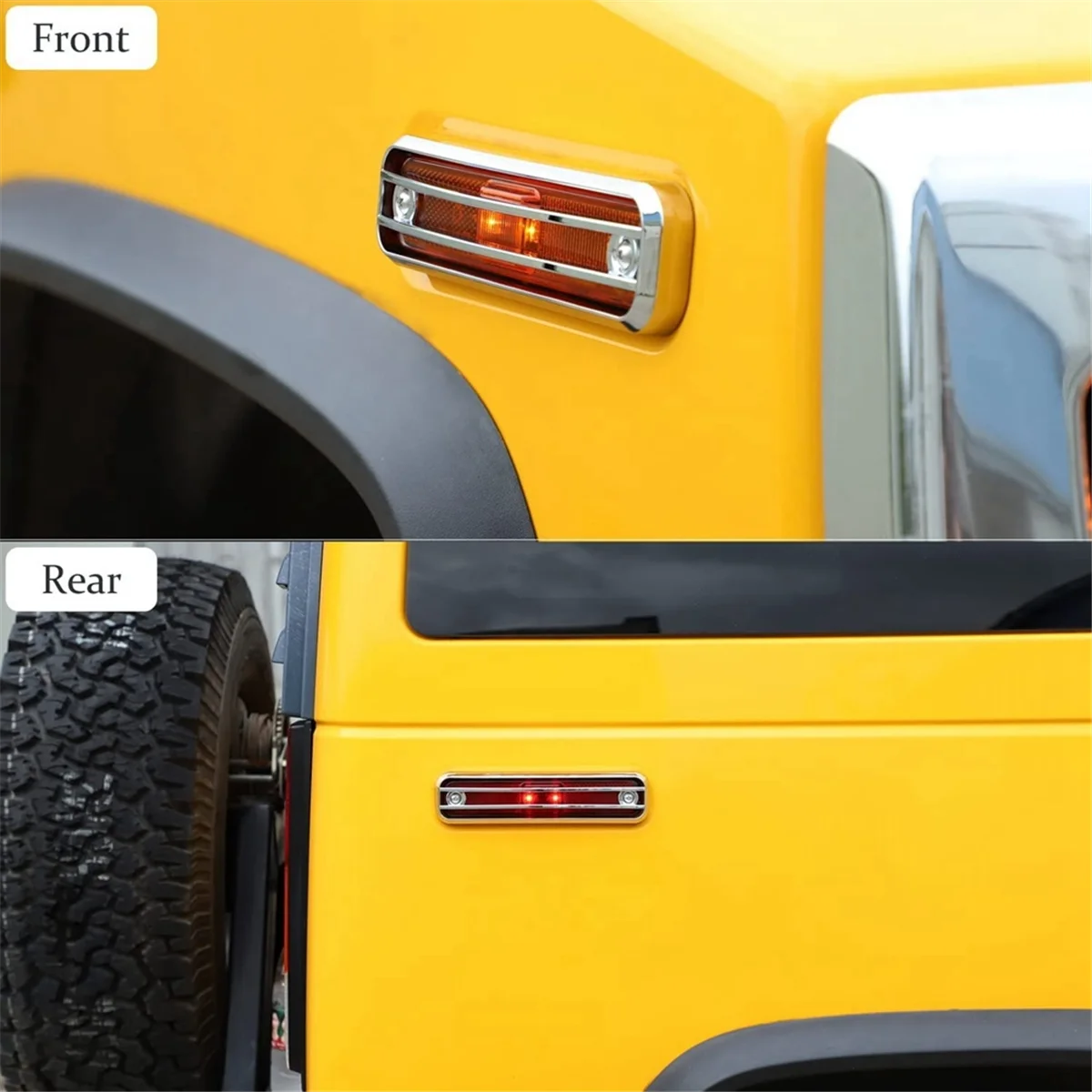 Боковая защитная оболочка для заднего фонаря Hummer H2 2003-2009 аксессуары-4