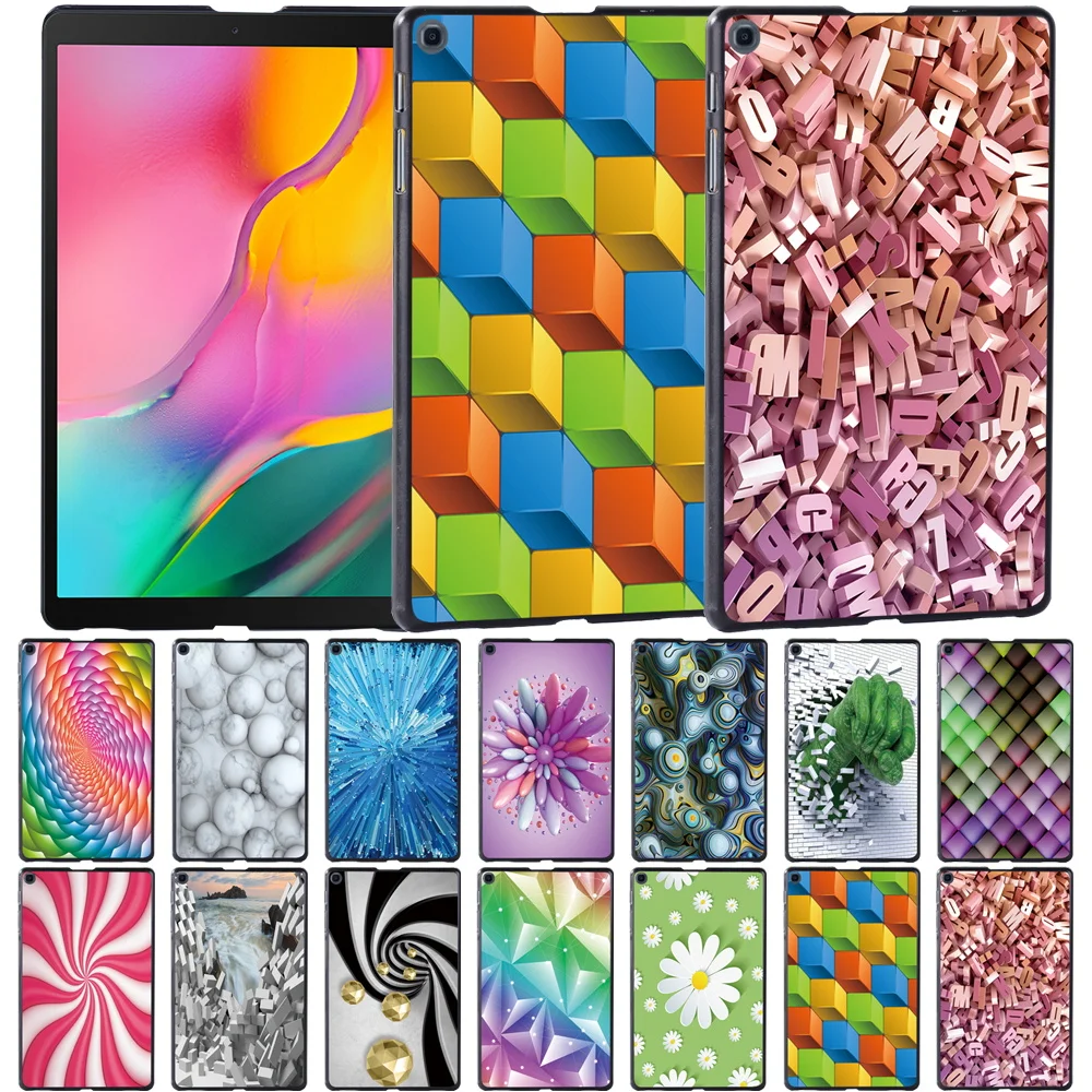 

For Samsung Galaxy Tab A7 Lite 8.7 T220/Tab A7 10.4"/Tab A 10.1T580/T510/10.5 T590/Tab A 8.0" 2019 3D Pattern Tablet Back Cover