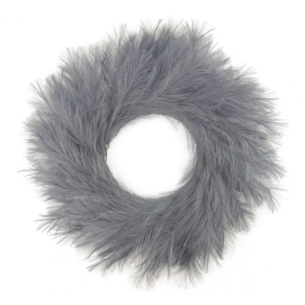 

Искусственный венок, искусственный венок, Реалистичная пампасная трава, венок, гирлянда для фермерского хозяйства, «сделай сам», украшение для дома