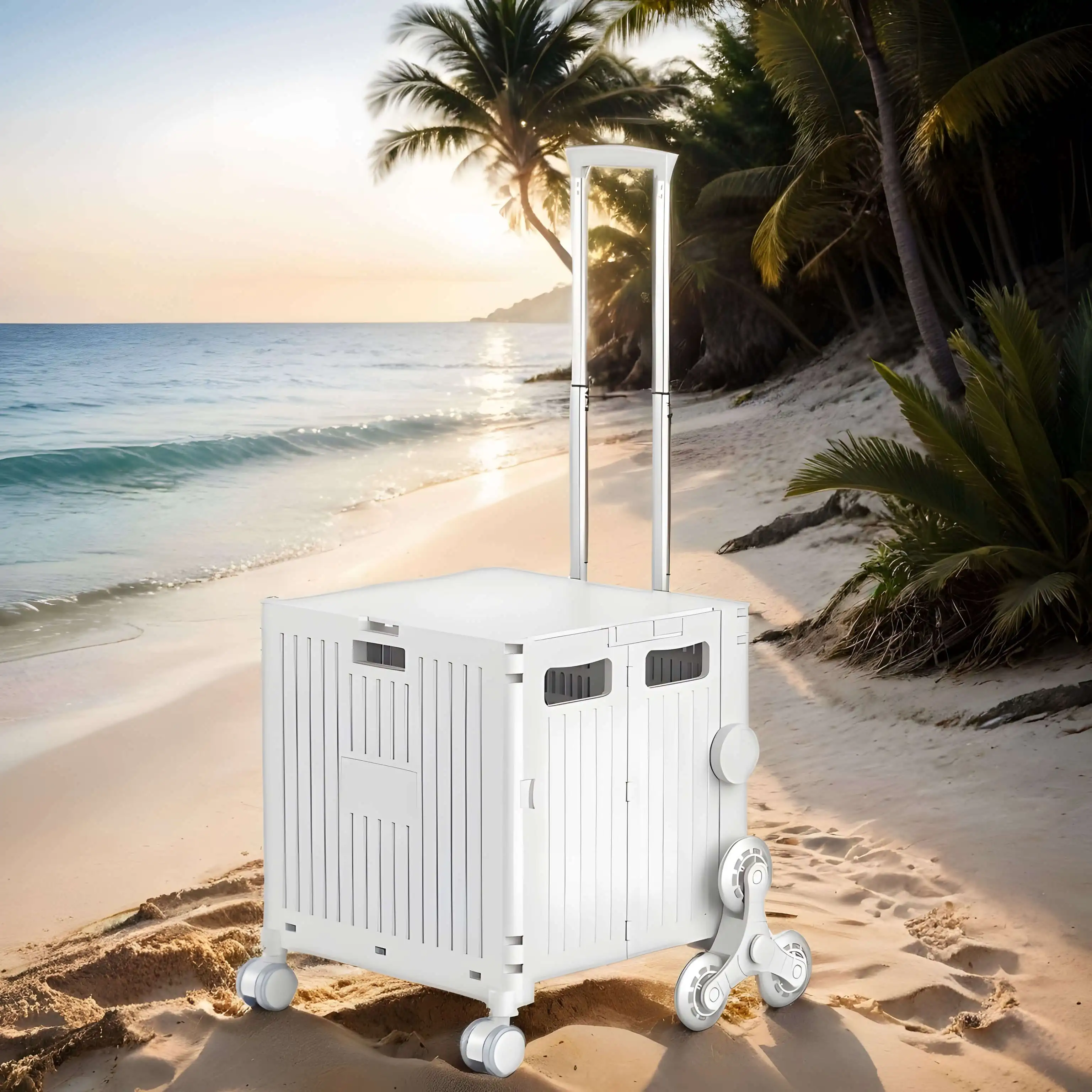 Портативная Складная Тележка для покупок тележка супермаркета ручная походная