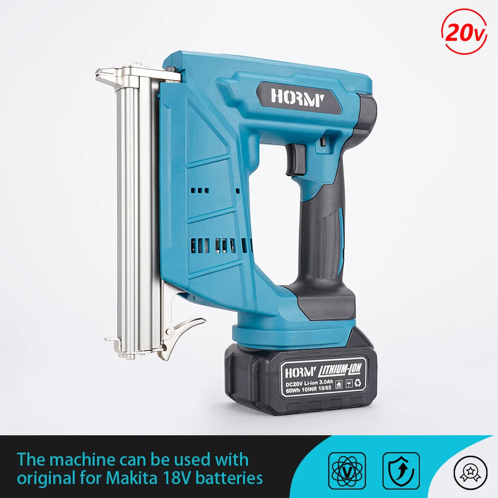 20V Electric Nail Gun 422J U Nailer Stapler Framing Furniture Electrical  Staple Woodworking Power Tools For Makita Battery