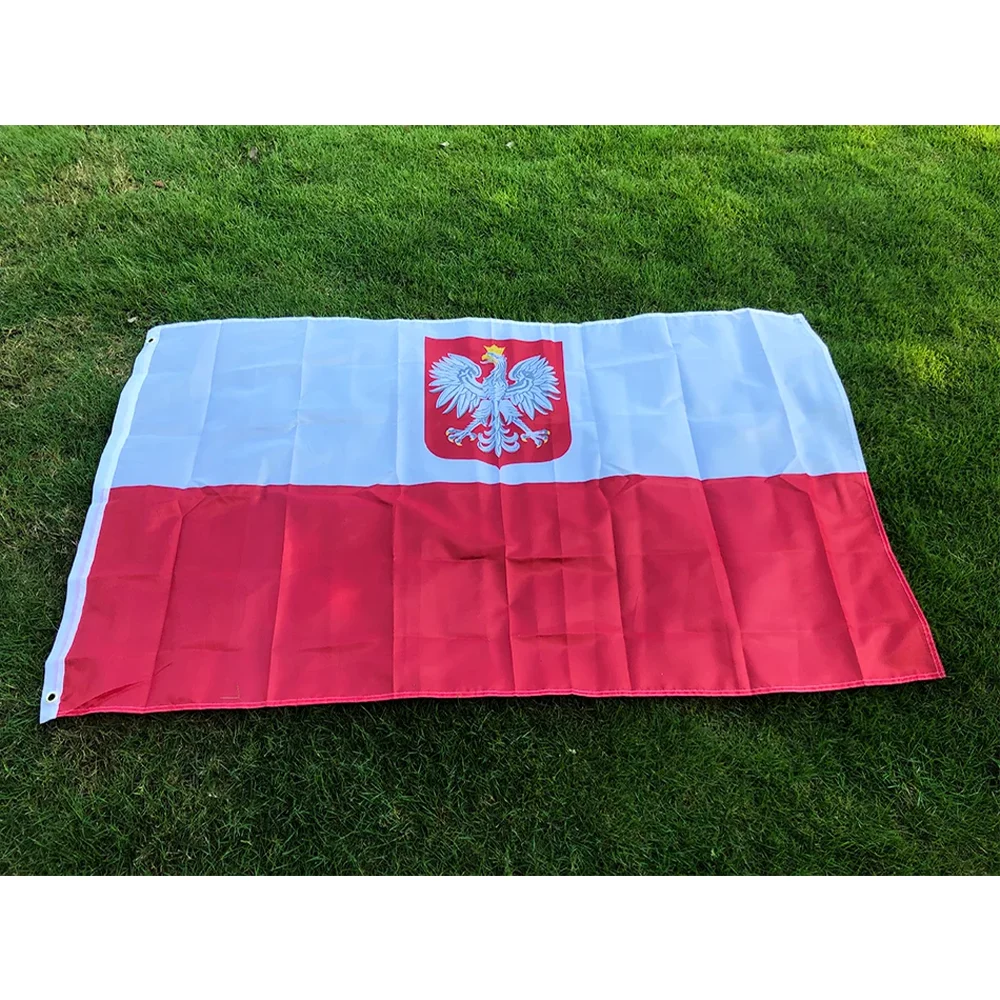 3*5 FEET флаг Орел Польши польские флаги высокое качество белый красный европейские
