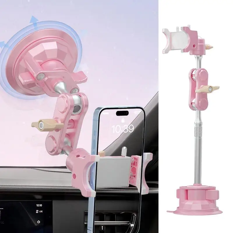 

Автомобильный держатель для телефона, вращающийся держатель для телефона, автомобильный держатель для телефона, длинная ручка, присоска на 360 градусов, большая нагрузка