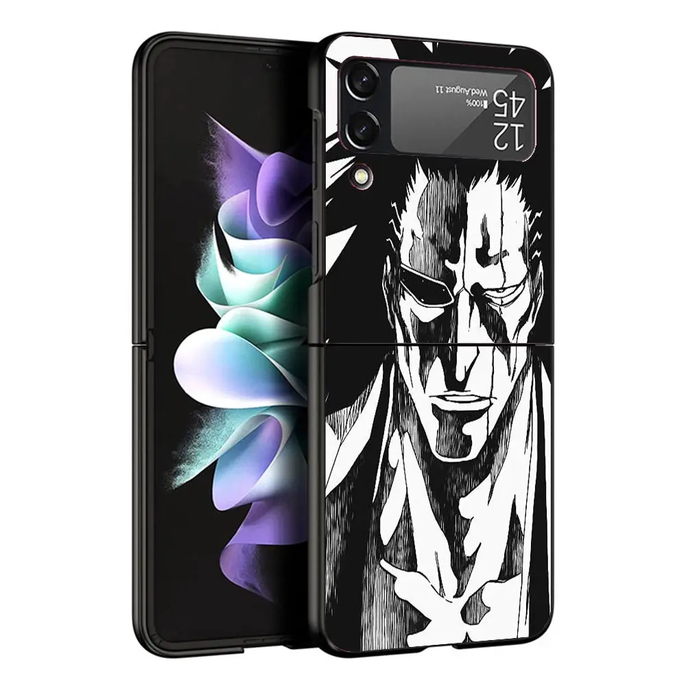 Отбеливатель Zaraki Kenpachi чехол для Samsung Galaxy Z Flip 4 5 3 z Flip5 Flip4 5G жесткий телефона Flip3